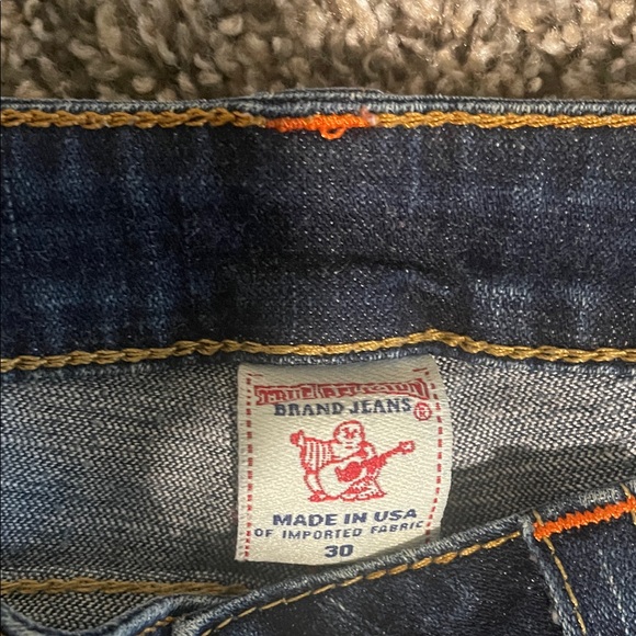 True Religion Dark Blue Cropped Jeans - Picture 3 of 3